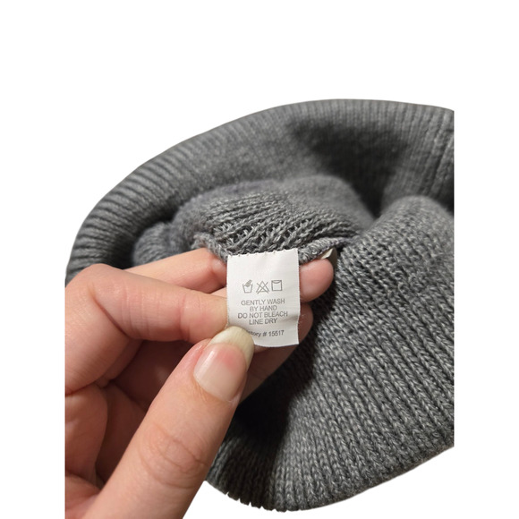 Adidas gray knit ribbed winter hat, one size - Picture 2 of 2